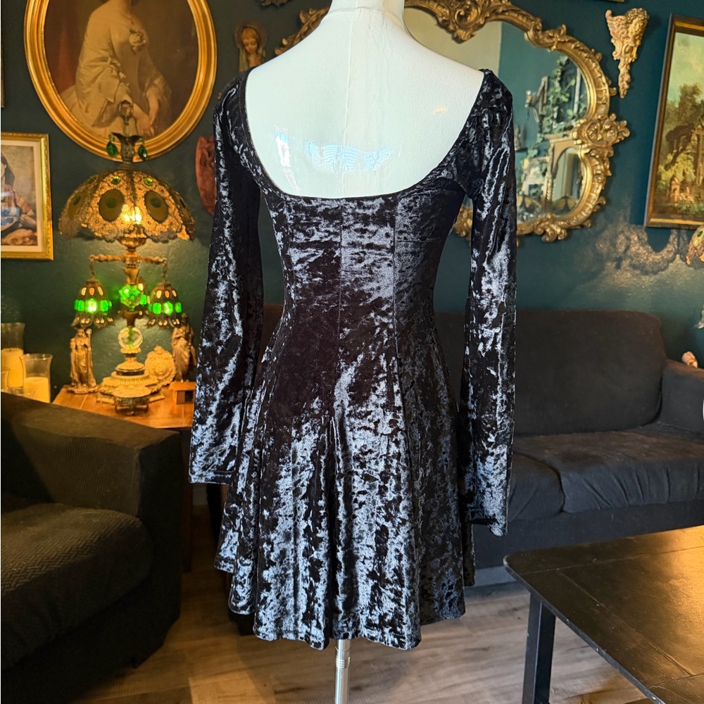 Dollskill Current Mood Witchy Velvet Dress - Picture 3 of 7